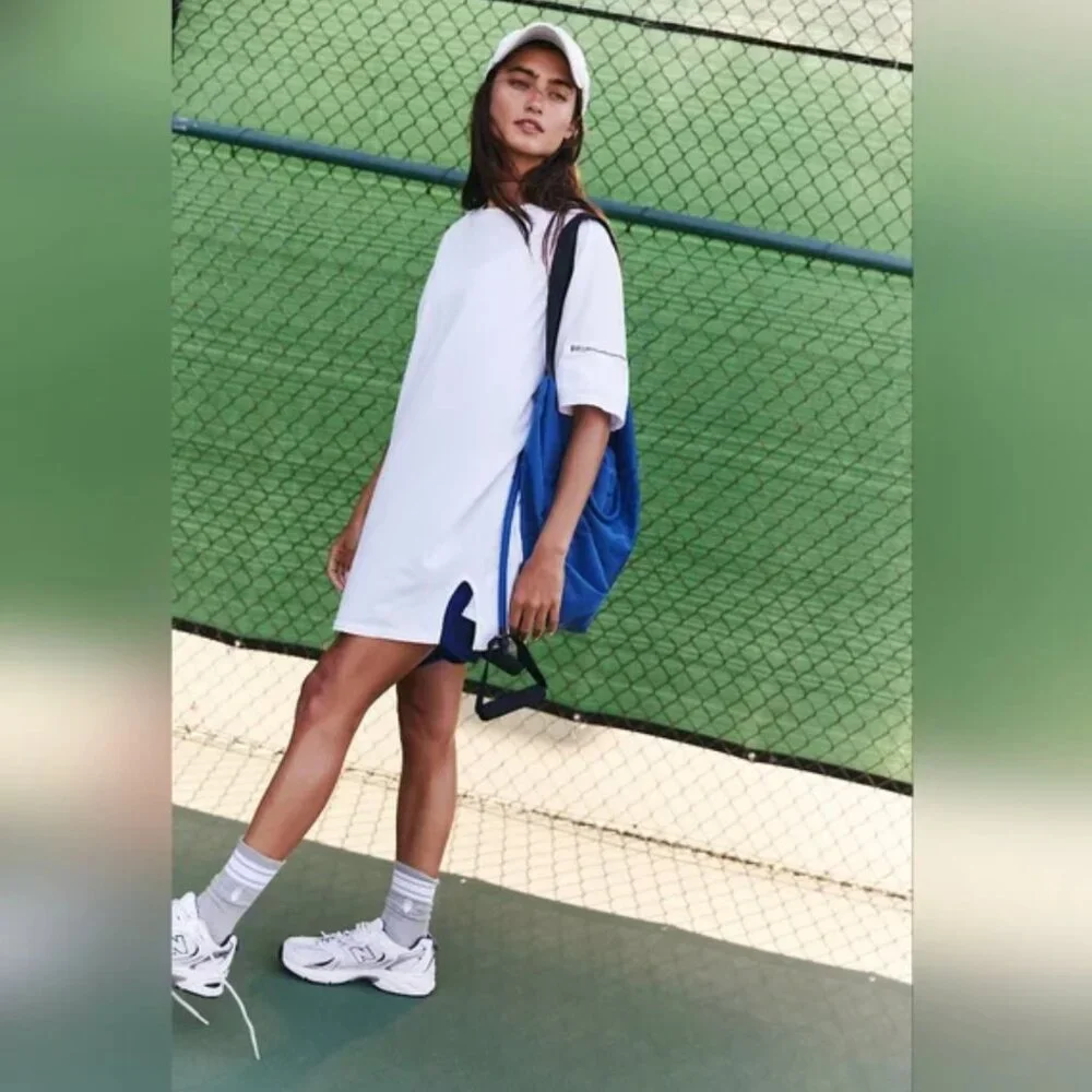 NWOT Free People FP Movement Hot Shot Tunic Tee In White XS 🌙 - Picture 3 of 11